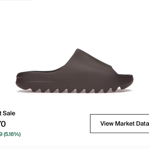 AUTHENTIC Like NEW YEEZY SLIDES in soot - Picture 2 of 6